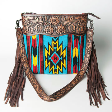 American Darling Cross Body Hand Tooled Saddle Blanket Genuine Leather Western Women Bag Handbag Purse | Crossbody for |Cute